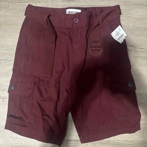 Cargo shorts burgundy